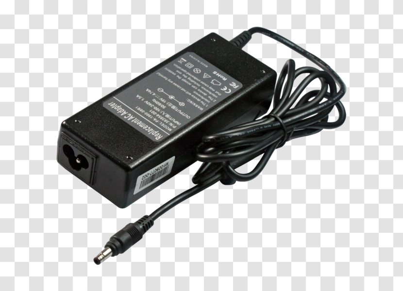 Laptop Battery Charger Dell AC Adapter - Power Cord Transparent PNG