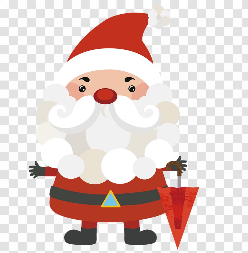 Santa Claus Christmas Day Illustration Image - Poster - Hand Drawn Hands Transparent PNG