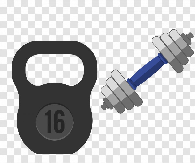 Cartoon Barbell Exercise Equipment - Animation - Vector Fitness Transparent PNG