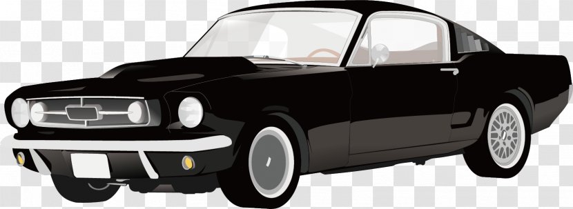 Sports Car Clip Art - Muscle - Old Transparent PNG
