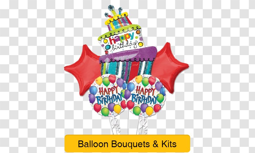 Mylar Balloon Flower Bouquet Birthday Gas - Helium Transparent PNG