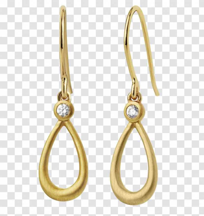 Earring Sterling Silver Gilding Gold - Earrings Transparent PNG