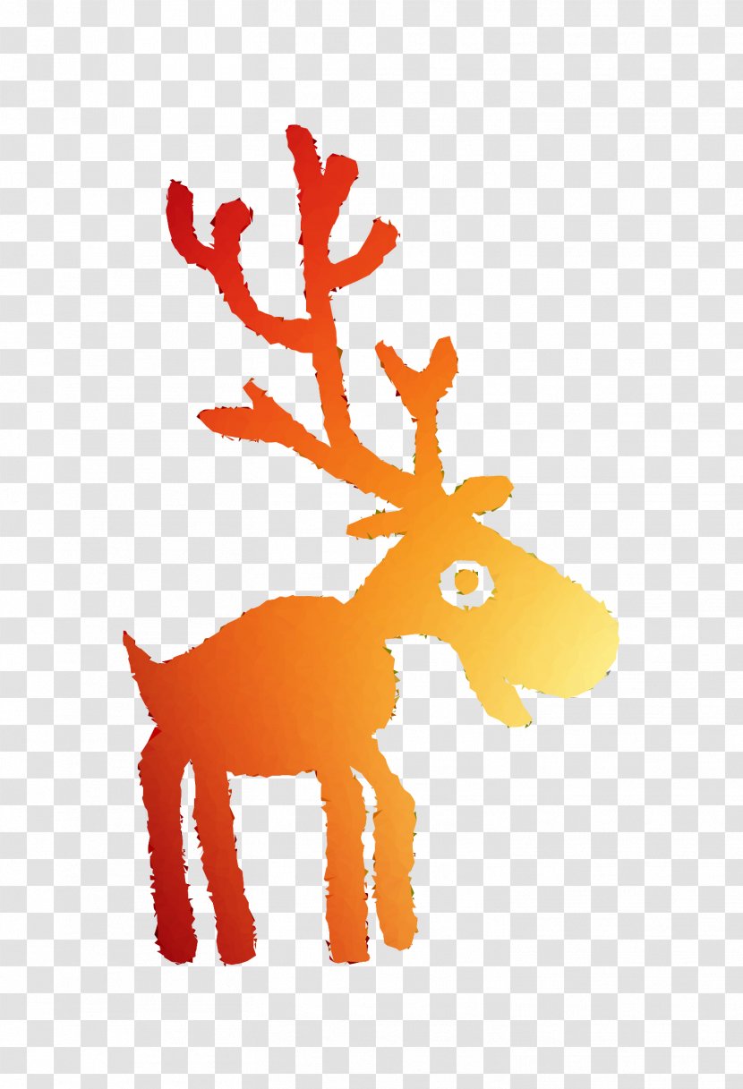 Reindeer Antler Christmas Ornament Day Orange S.A. - Tail - Animal Figure Transparent PNG