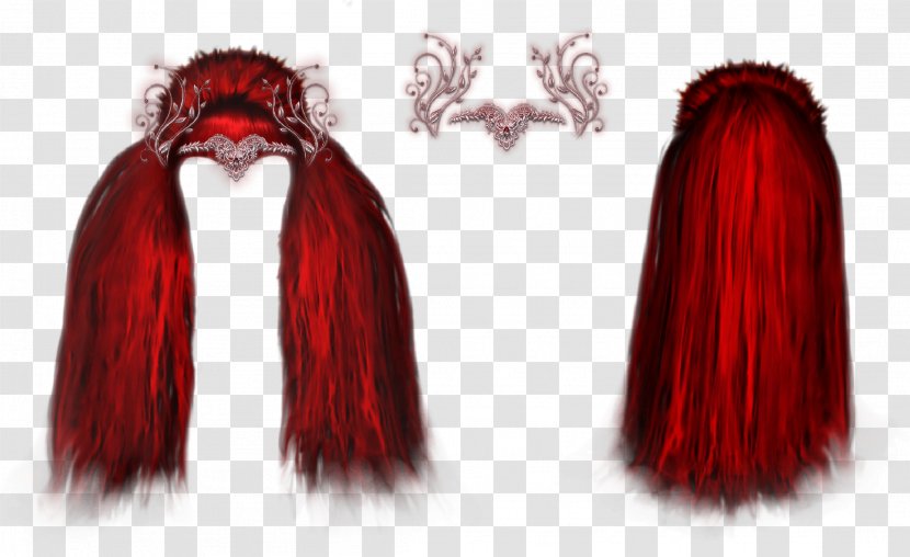 Red Hair Coloring Clip Art - Hairstyle - Queen Crown Transparent PNG