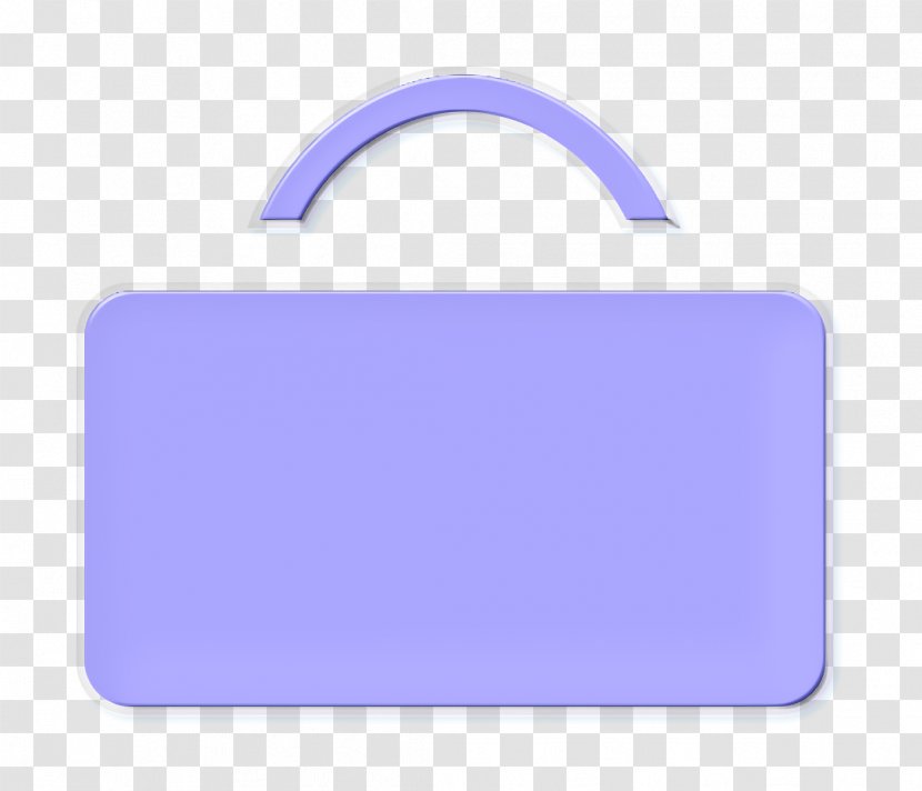 Briefcase Icon Case - Purple - Label Electric Blue Transparent PNG