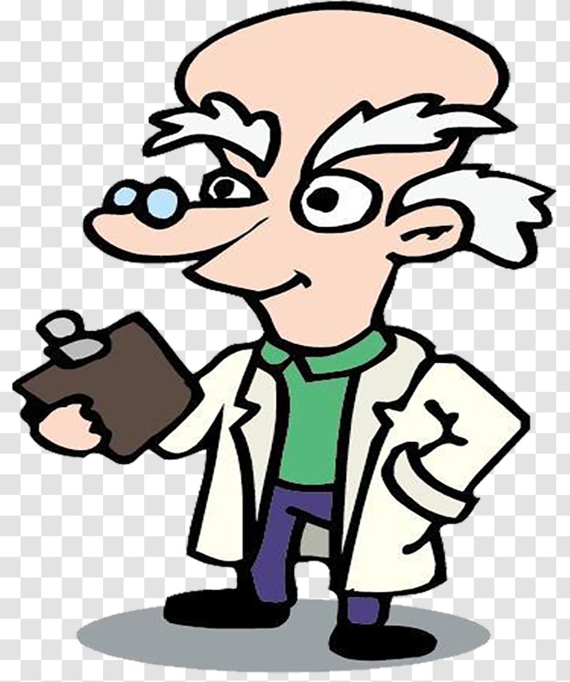 Physician Cartoon - Male - Old Doctor Transparent PNG