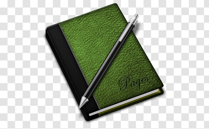 ICO Pages Icon - Green - Notebook Transparent PNG