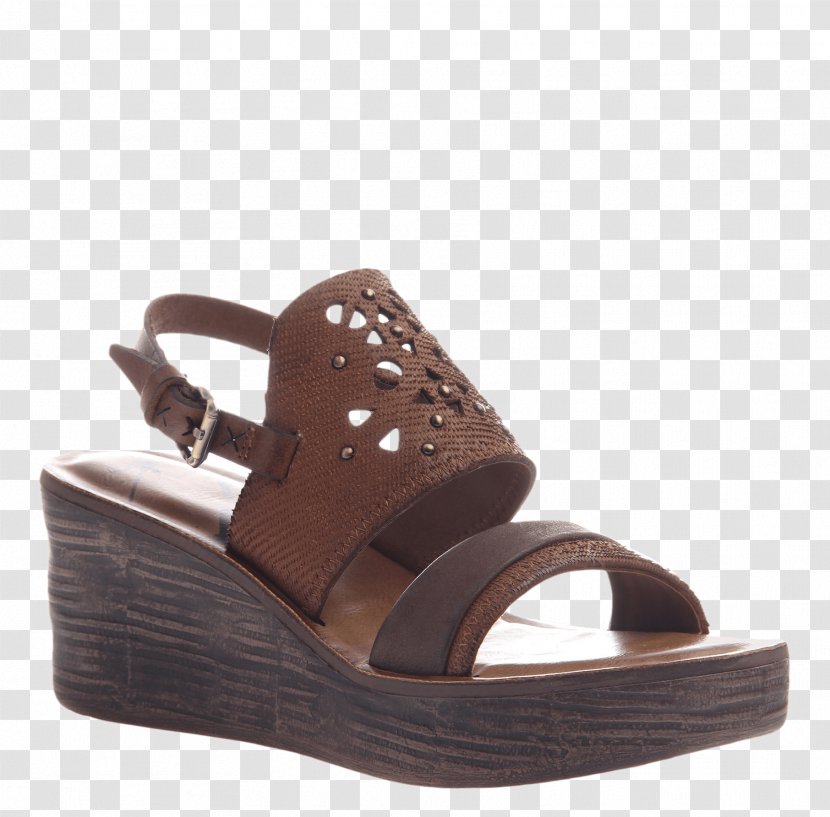 Sandal Shoe Leather Wedge Footwear - Flipflops - Oak Transparent PNG