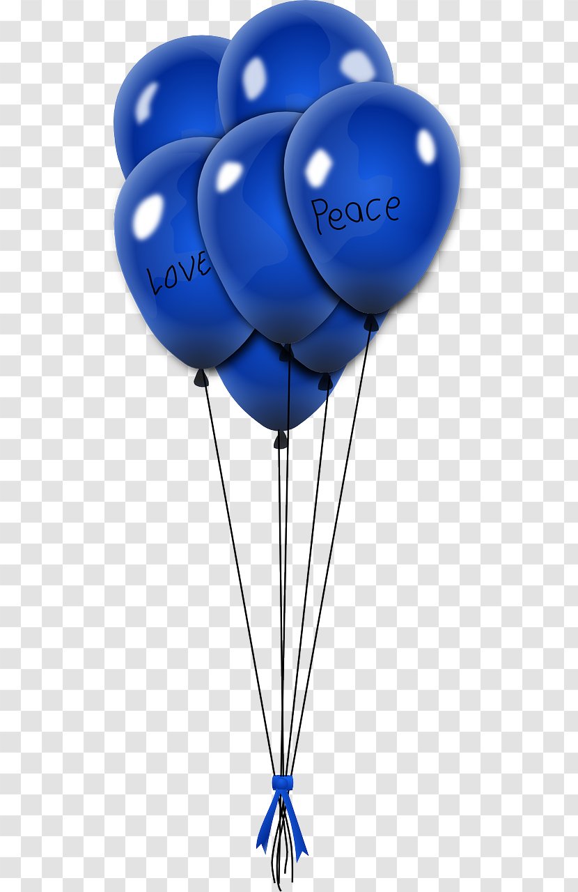 Balloon Clip Art - Electric Blue Transparent PNG