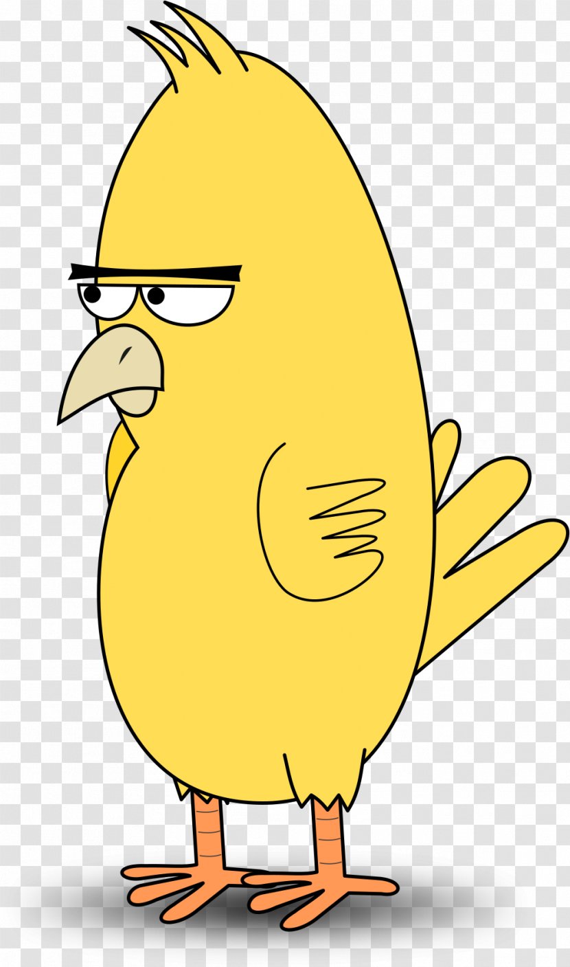 Beak Cartoon Yellow Bird Chicken Transparent PNG