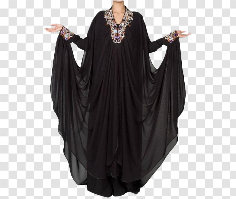 Abaya Dress Chiffon Clothing Kaftan - Outerwear Transparent PNG