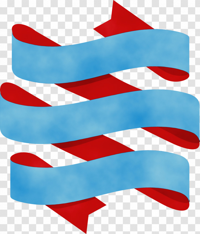Red Line Font Electric Blue Logo Transparent PNG