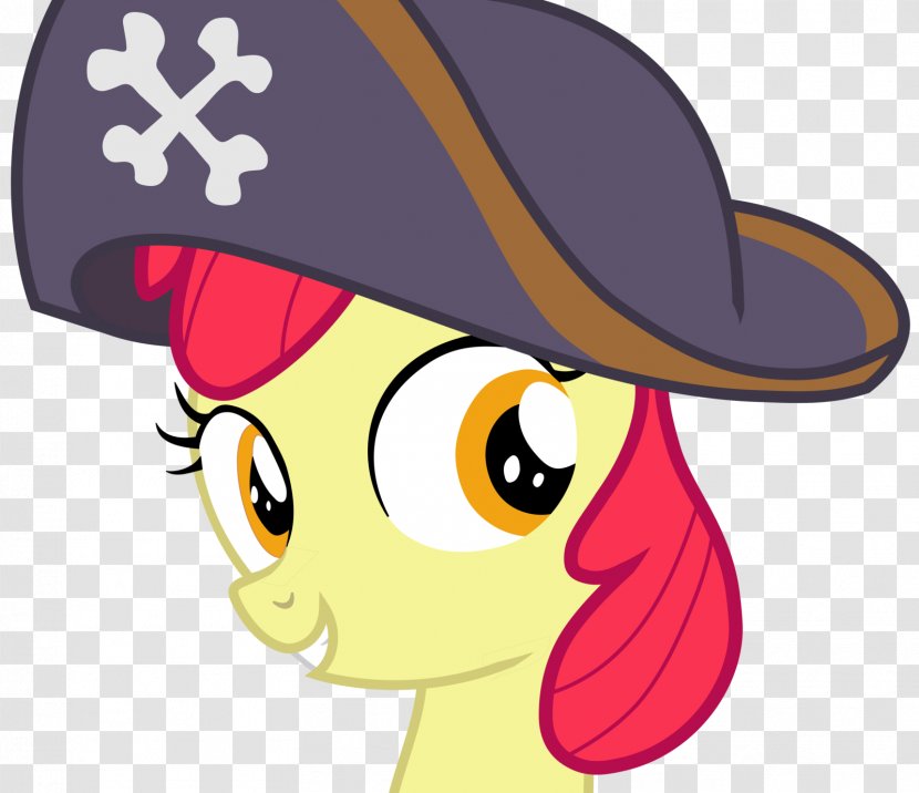 Apple Bloom Pony The Ticket Master Hat - Flower - Pirate Transparent PNG
