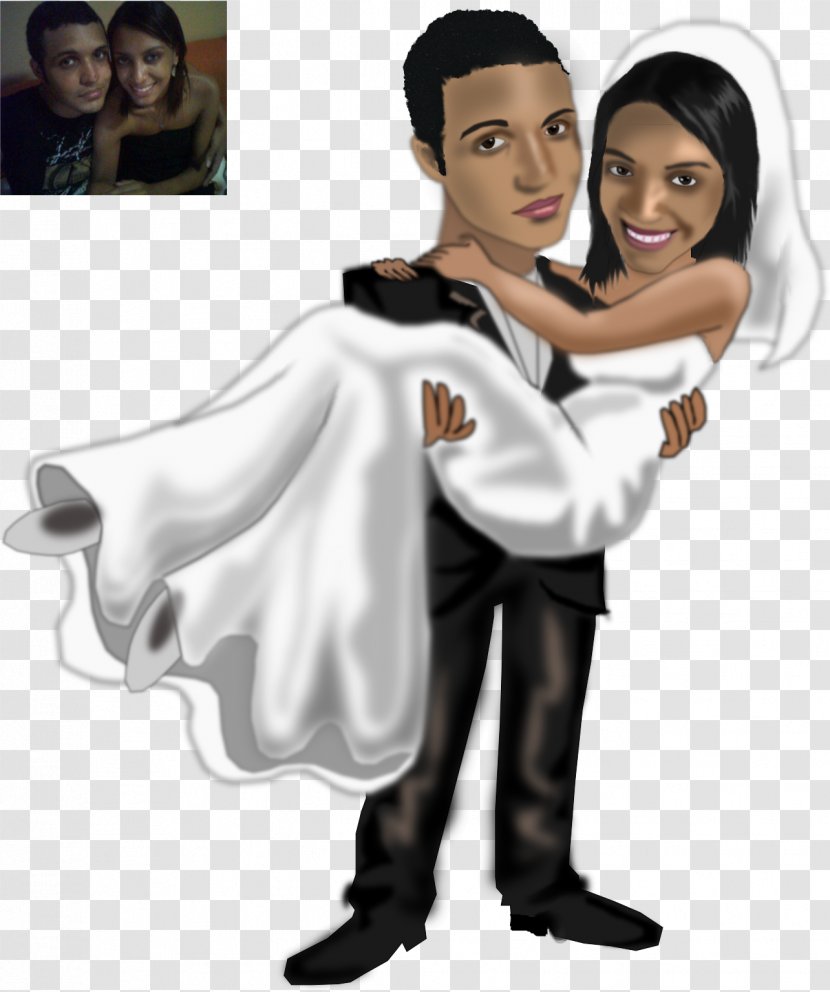 Caricature Engagement Marriage Brazil Drawing - Flower - Noivos Transparent PNG