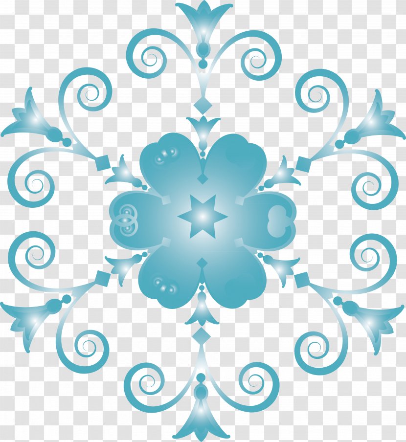 Graphic Design Visual Arts Flower - Floral - Snowflakes Transparent PNG