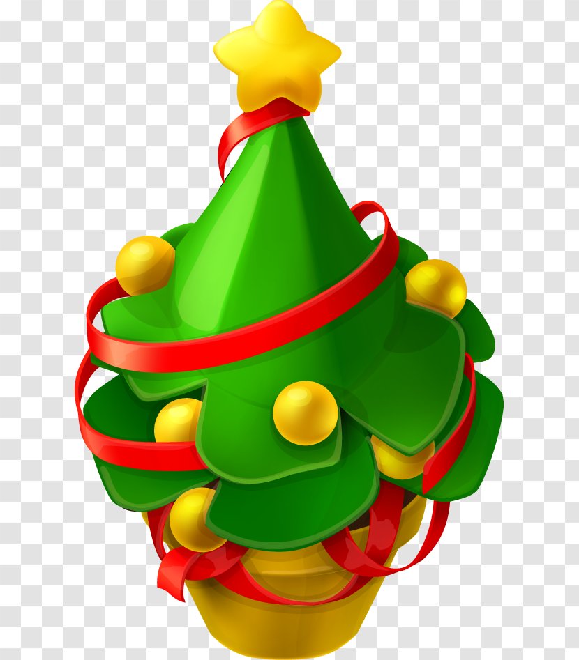 Santa Claus Reindeer Christmas Tree - Drawing - Cute Transparent PNG