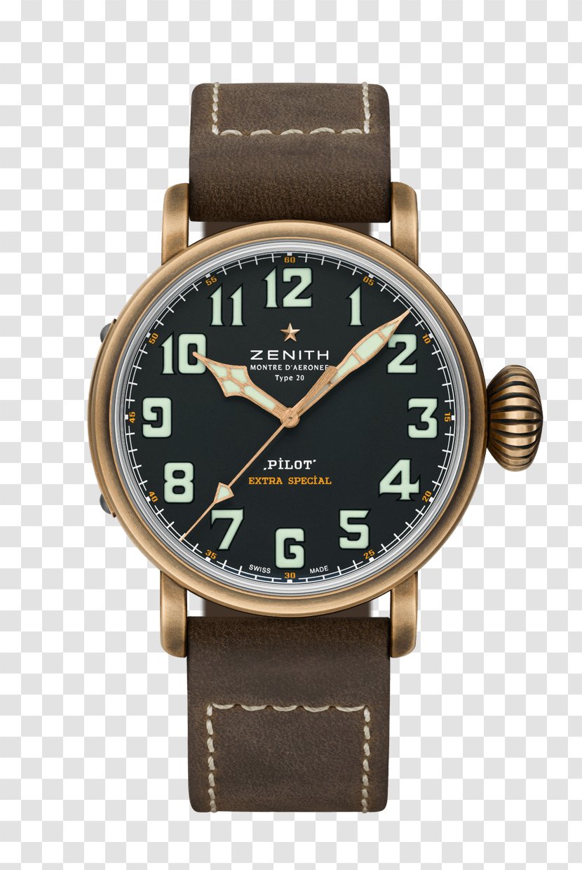 Zenith Watch Chronograph 0506147919 Bronze - Accessory - Men's Watches Transparent PNG