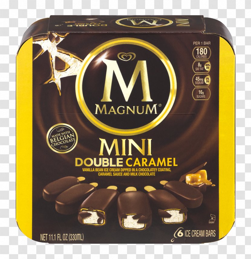Chocolate Ice Cream Magnum Caramel - Mochi Transparent PNG