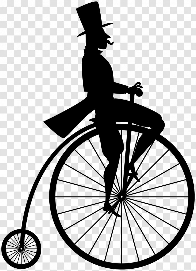 Penny-farthing Bicycle - Drawing - Bicycles Transparent PNG
