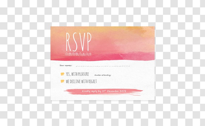 Brand Sky Plc Font - Watercolor Vector Invitation Card Transparent PNG