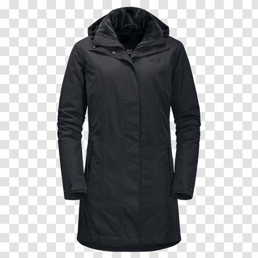 Hoodie Coat Jacket Parka Clothing - Black Transparent PNG