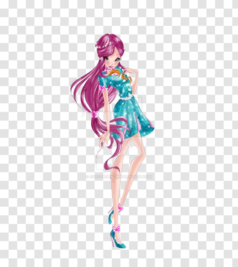 DeviantArt Fan Art Vintage Clothing - Costume Design - Winx Club Roxy Transparent PNG