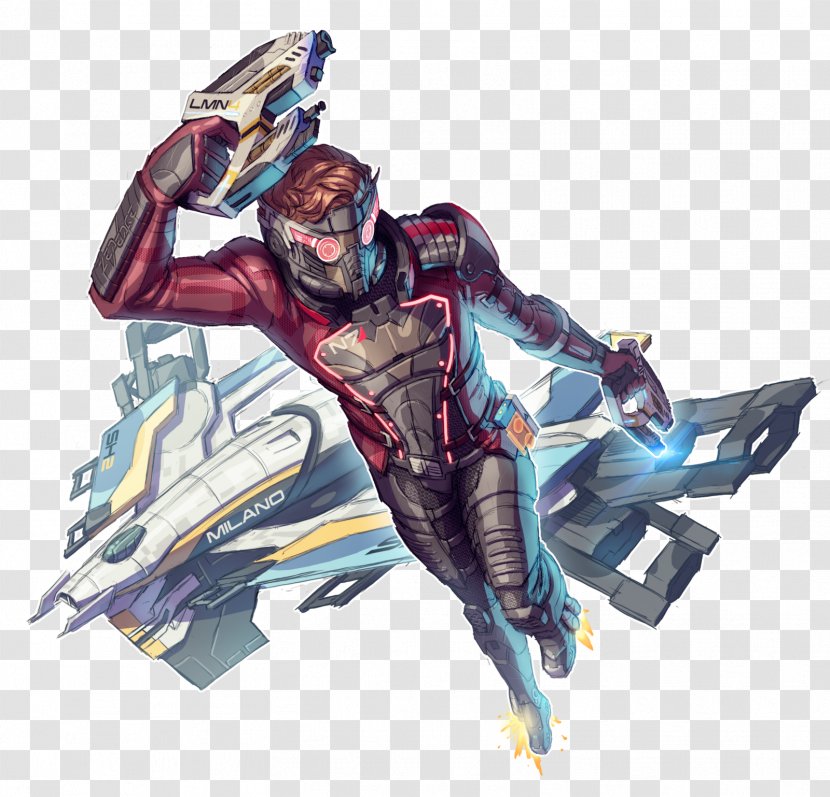 Mass Effect Star-Lord Marvel Comics Character Crossover - Art - Guardians Of The Galaxy Transparent PNG