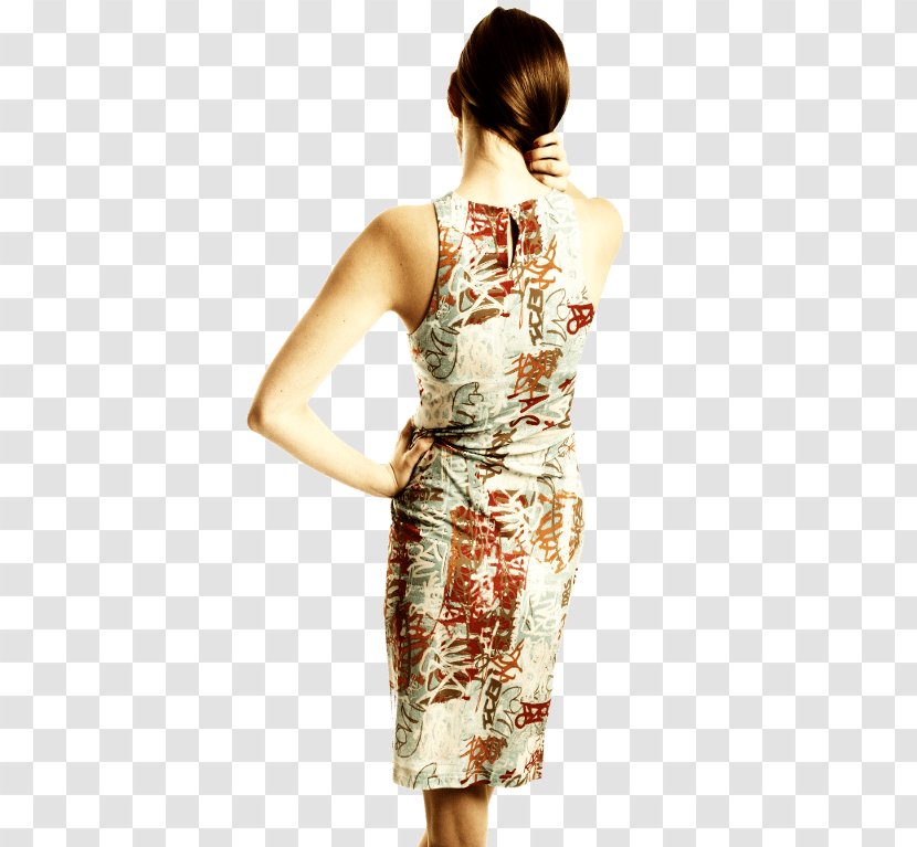 Shoulder Cocktail Dress - Pattern Summer Transparent PNG