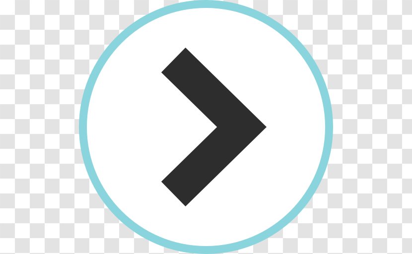 Brand Circle Logo Symbol - Blue - Right Arrow Transparent PNG