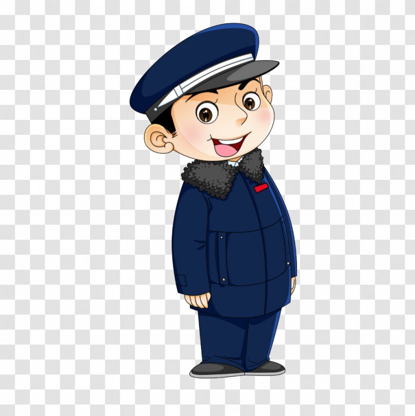 Cartoon Police - Officer - Uncle Transparent PNG
