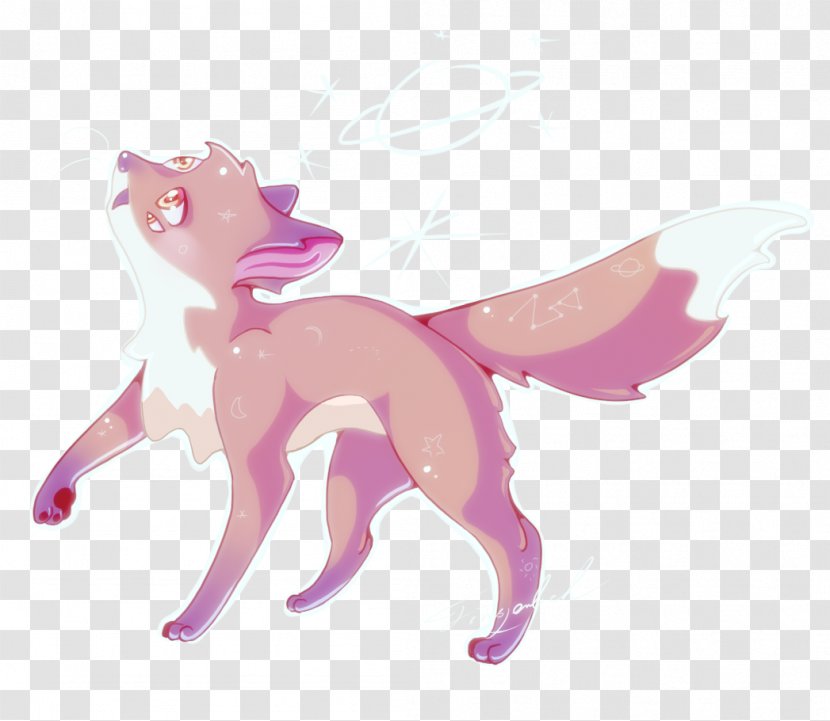 Canidae Horse Dog Pink M Figurine Transparent PNG