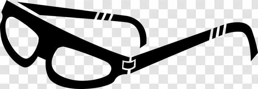 Sunglasses Goggles Clip Art Black & White - Glasses - MMonocle Eye Transparent PNG