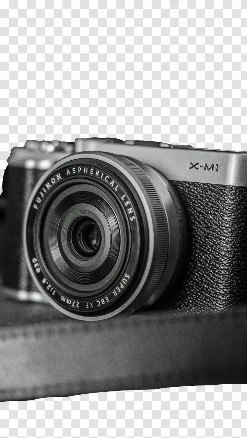 Camera Lens Black And White Photography Digital SLR - Fujinon Transparent PNG