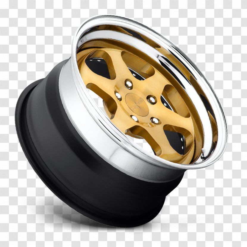 Alloy Wheel Tire Rim Forging - Brush Gold Transparent PNG