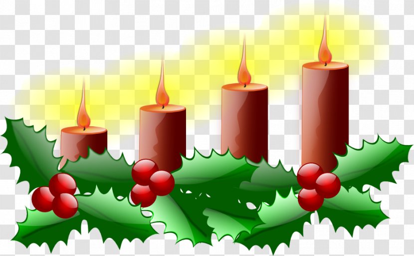Advent Sunday Candle Gaudete - Tree - Santa Claus Transparent PNG
