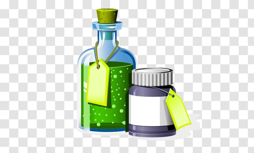 Chemistry Laboratory Experiment Illustration - Bottle Material Transparent PNG