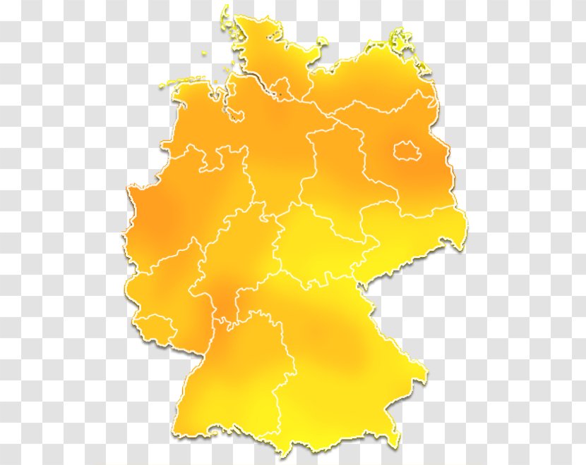 Interregio-Express Starnberg Map States Of Germany Weather Forecasting - Yellow Transparent PNG