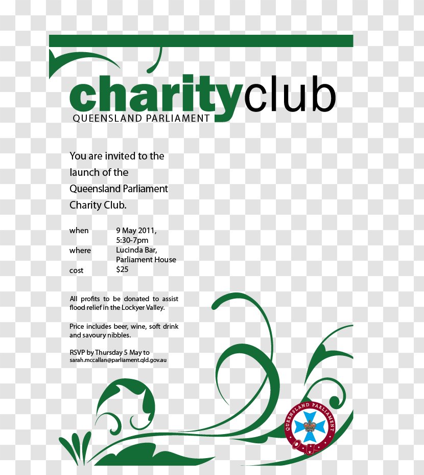 Leaf Brand Line Font - Charity Flyers Transparent PNG