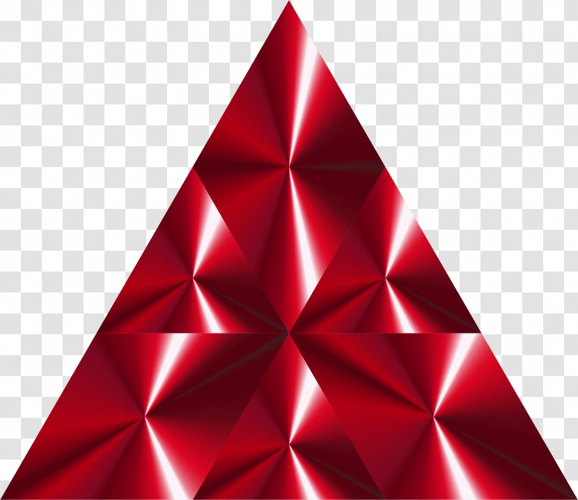 Triangle Prism Christmas Tree Clip Art - Free Transparent PNG