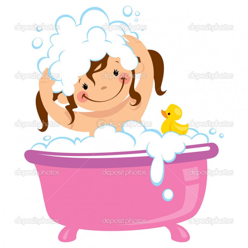 Bathing Bathtub Clip Art - Cartoon Transparent PNG