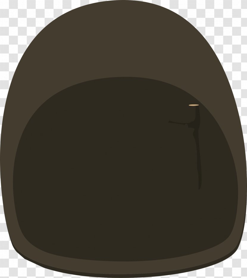 Circle Oval Headgear - Brown - Door Transparent PNG