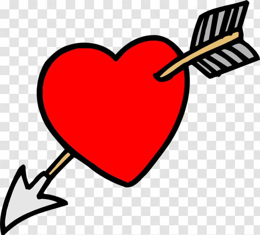Hearts And Arrows Clip Art - Heart - With Arrow Transparent PNG