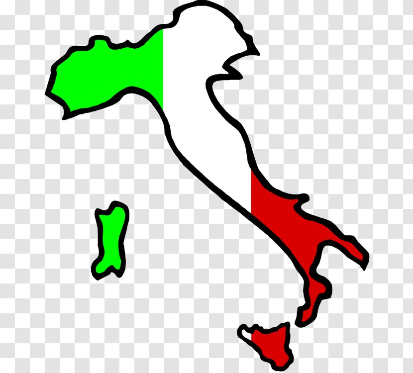 Flag Of Italy Italian Cuisine Clip Art - Text - Clipart Transparent PNG