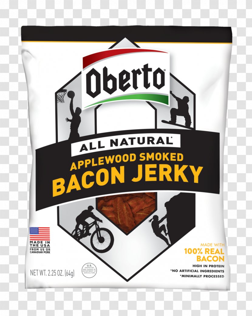 Jerky Bacon Oberto Sausage Company Smoking Beef - Brand Transparent PNG