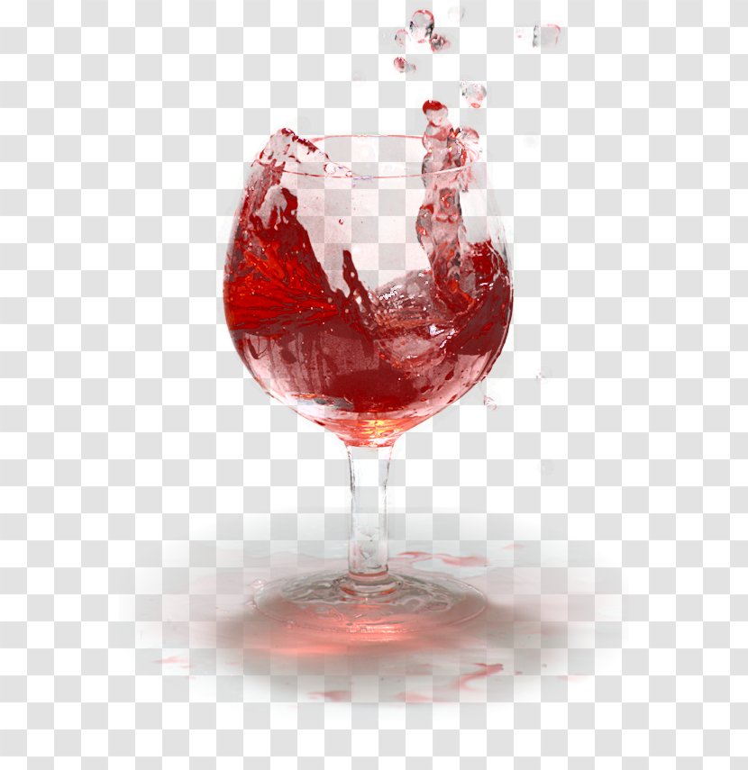 Wine Cocktail Glass Red Tinto De Verano - Tableware Transparent PNG