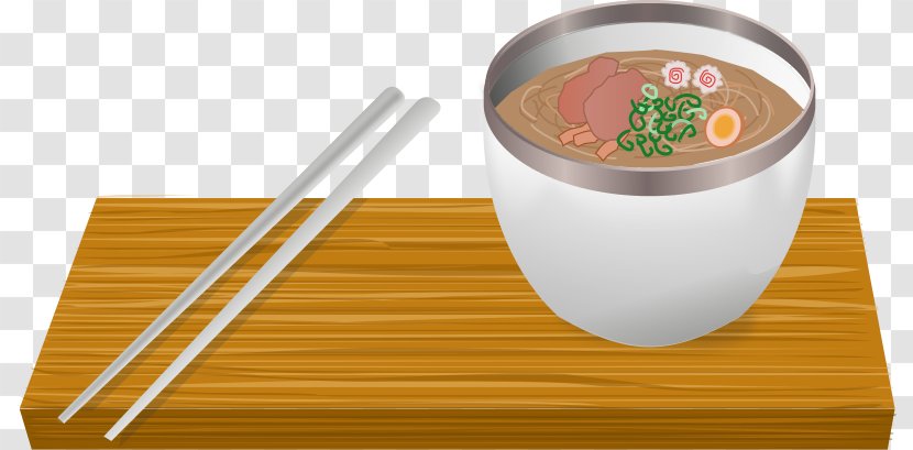 Ramen Bowl Chopsticks Chinese Cuisine Clip Art - Royaltyfree - Recipe Transparent PNG
