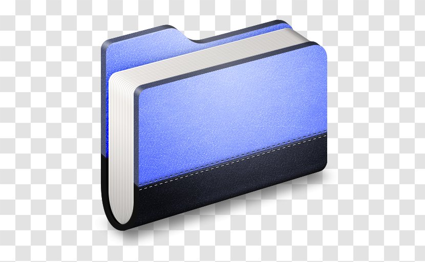 Electric Blue Purple Multimedia - Rectangle - Library Folder Transparent PNG