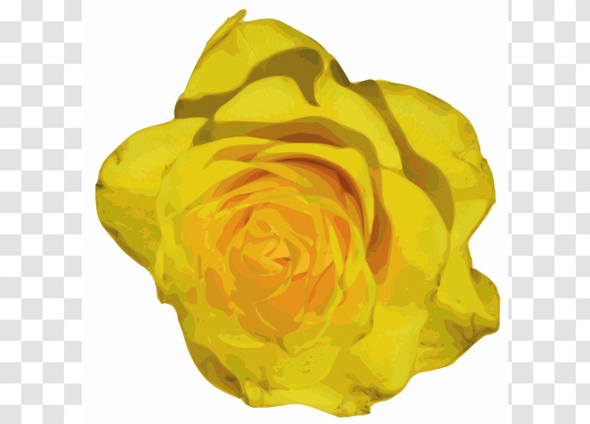 Rose Yellow Flower Clip Art - Picture Of A Transparent PNG