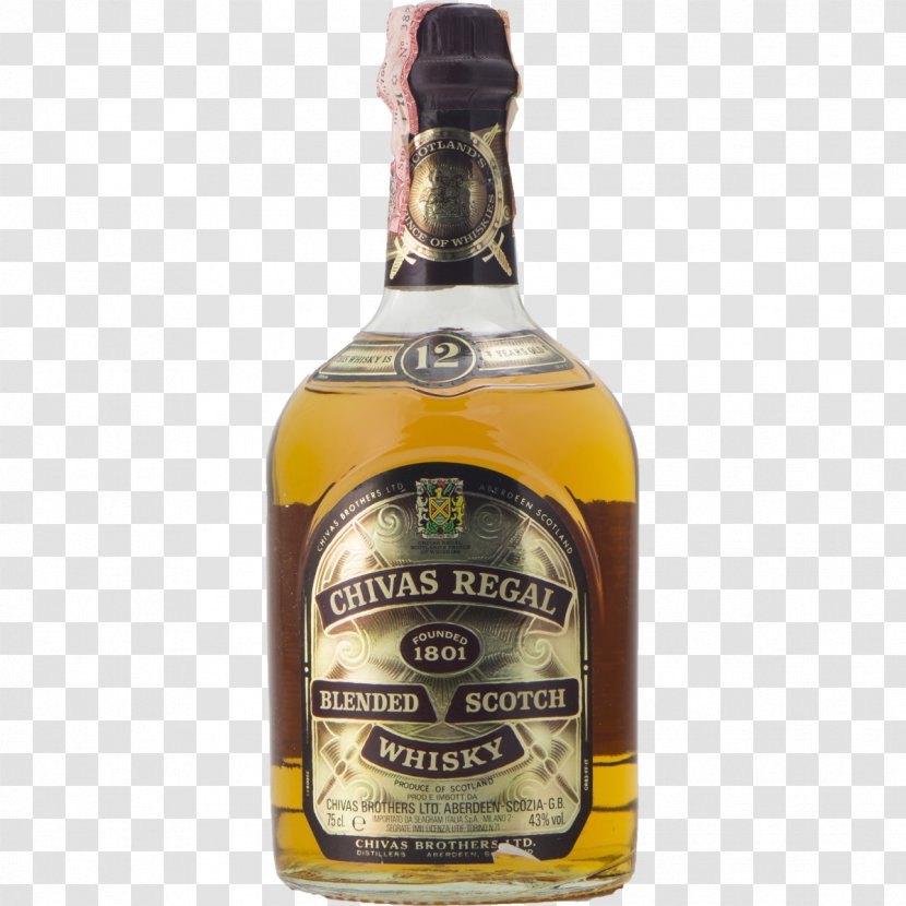 Chivas Regal Distilled Beverage Blended Whiskey Liqueur - Scotch Whisky Transparent PNG
