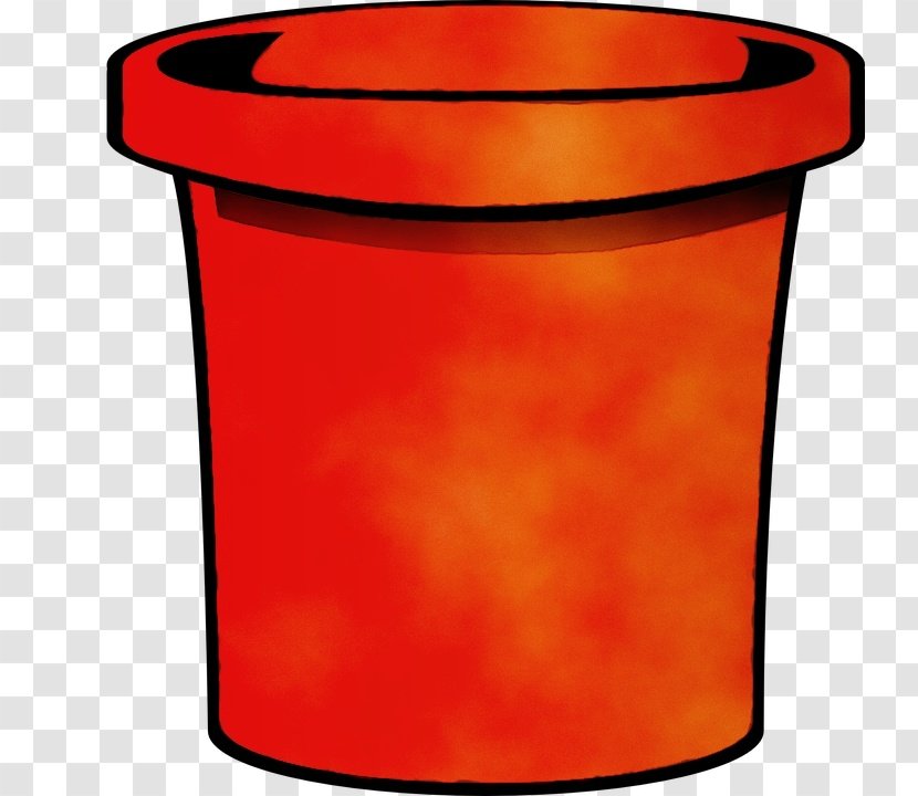 Orange - Waste Container Cylinder Transparent PNG